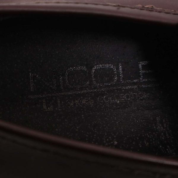 NICOLE ニコル 通年 レザー★ ローファー シューズ 靴 Sz.25 1/2　メンズ　E4G00152_3#U_画像7