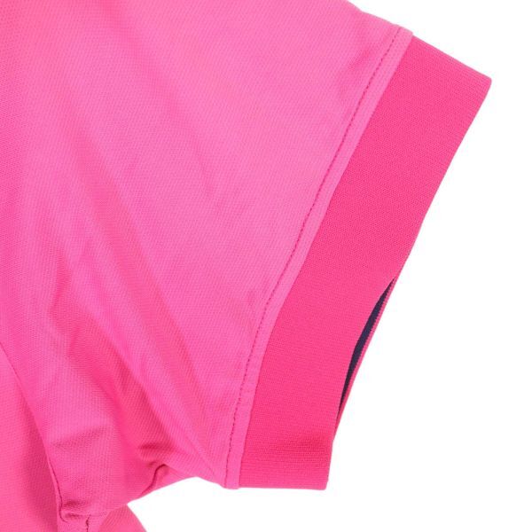 DECEMBERMAY ディセンバーメイ 春夏 半袖 ロゴワッペン ポロシャツ Sz.XL　メンズ 大きいサイズ 日本製 ピンク　E4T00786_4#A_画像3