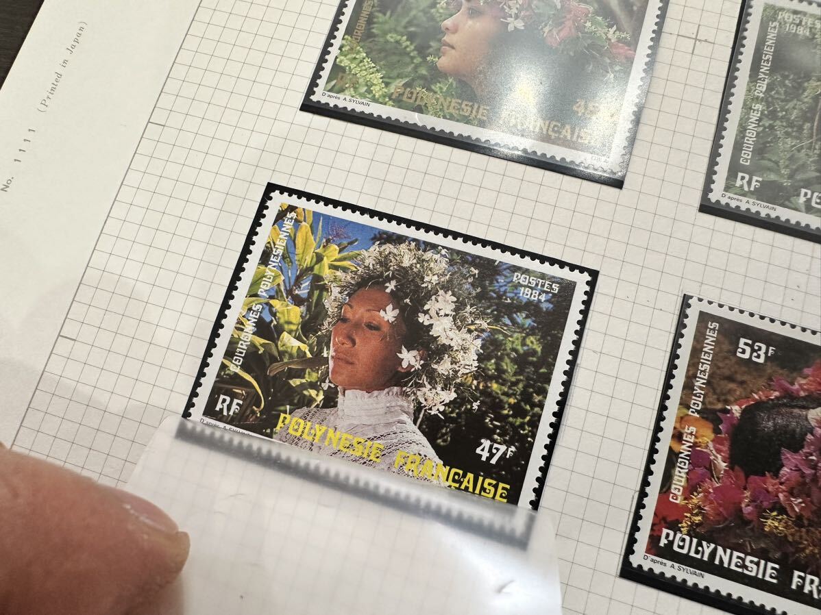 1983〜1984年仏領ポリネシア発行 花冠6種切手の画像6