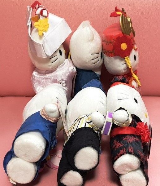 ハローキティ ぬいぐるみ 6体セット タグ付き 2000年 ハローキティ ぬいぐるみ 6体セット タグ付き 2000年