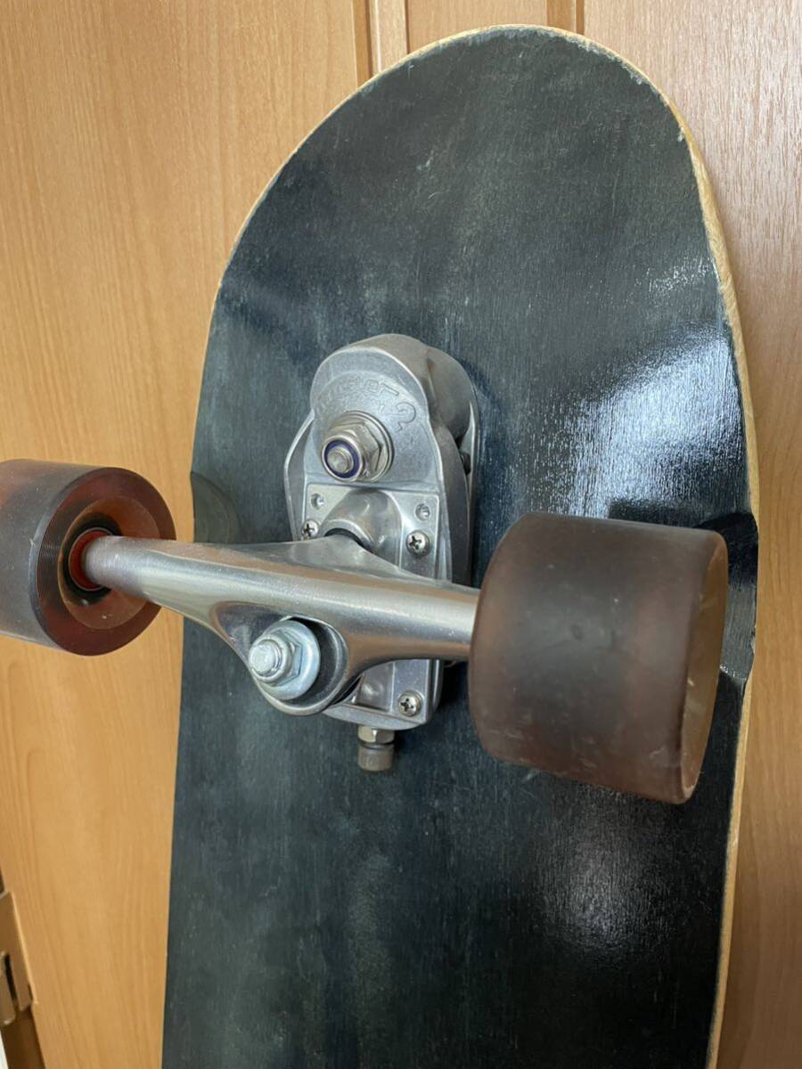 中古美品 スケートボード スケボー サーフスケート コンプリート 板長90cmの画像2