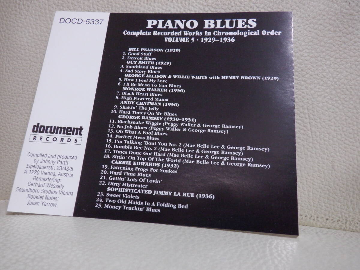 [CD] PIANO BLUES / VOL.5の画像2