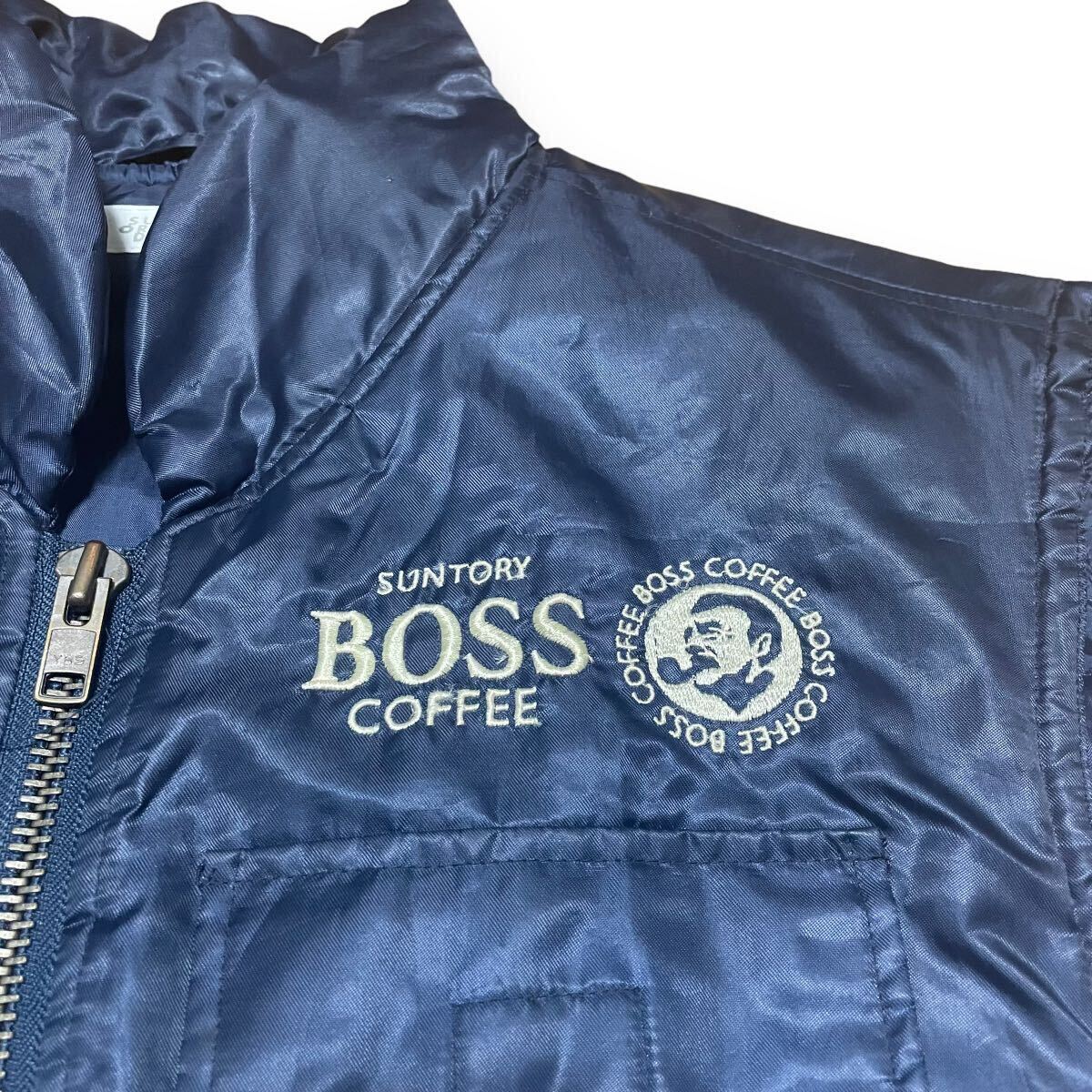  Suntory BOSS Jean лучший темно-синий свободный размер Boss Jean с хлопком внешний вышивка Novelty Logo рабочая одежда бирка choki