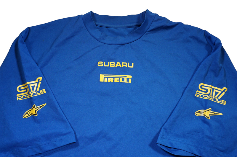 [ не продается ]STI Subaru WRC Rally предметы снабжения скорость .. футболка Alpine Stars *2004 Rally Japan WRX Impreza Levorg BRZ