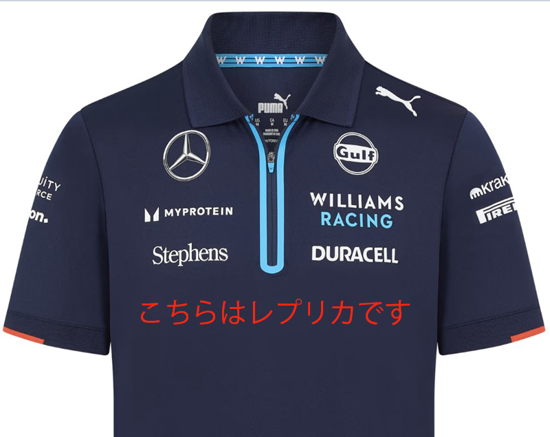 【非売品】2024 ウィリアムズ F1 支給品 ポロシャツ S Puma 新品★アルボン サージェント 日本GP 鈴鹿サーキットの画像4