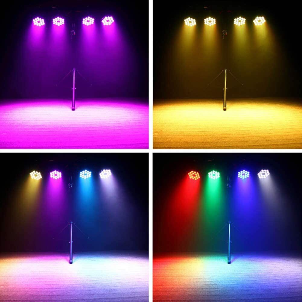 ＊10W x 18 LED ステージライト ディスコライト 上向きタイプ RGBW 舞台照明 音声制御 ランプ 舞台照明 高輝度 音声起動 多色変更の画像3