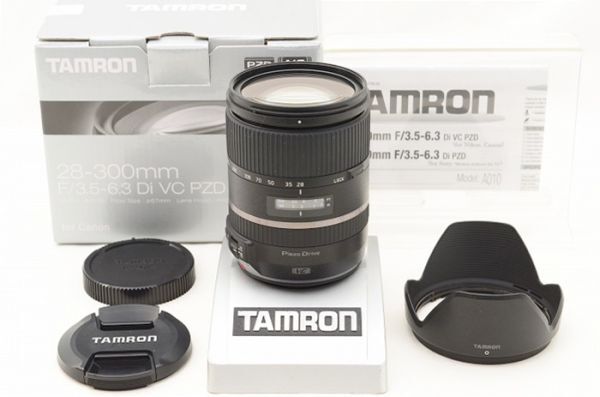 ☆極上美品☆ TAMRON タムロン 28-300mm F3.5-6.3 Di VC PZD A010 元箱 付属品 Canon用 ♯24042102の画像1