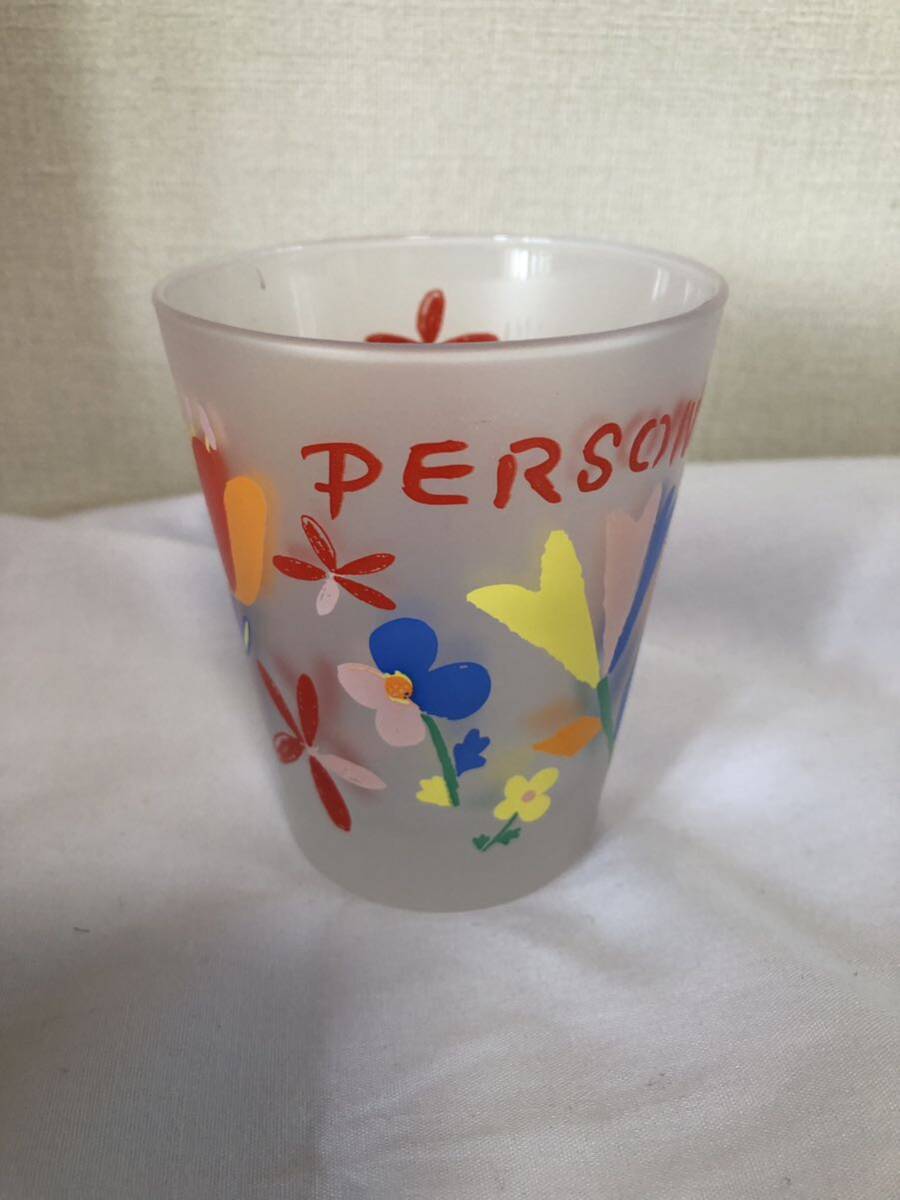 未使用　PERSON’S　パーソンズ　ハッピータンブラーセット　容量210ml　5個セット　東洋ガラス　当時物　レトロ　花柄_画像2