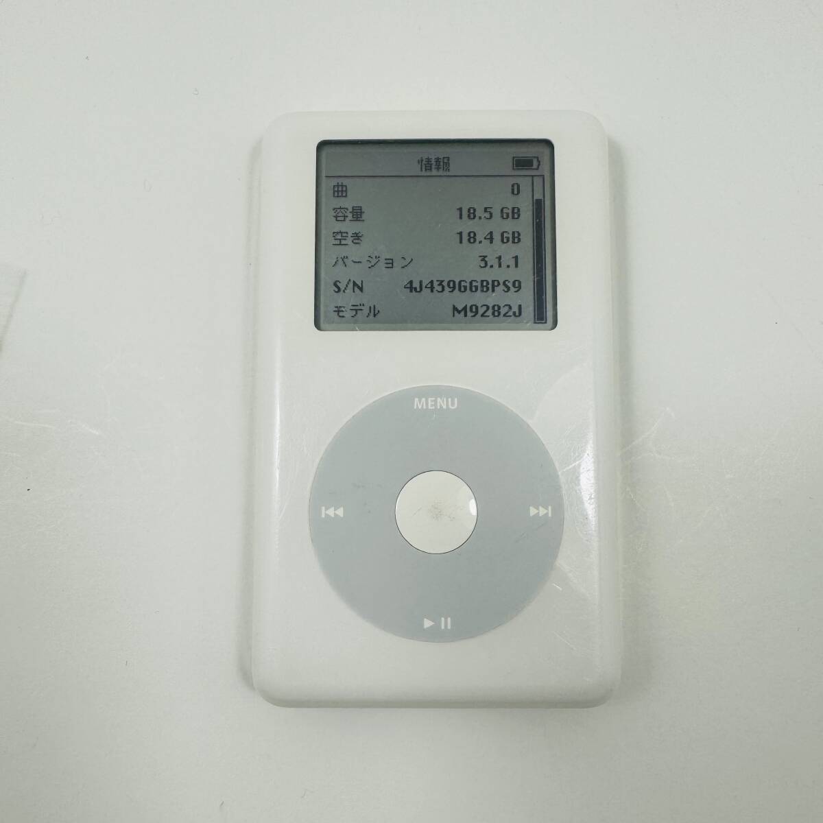 ★動作品 2004年 Apple iPod classic 20GB A1059 第4世代 M9282J/A アイポッド クリックホイール Dockコネクタ_画像9