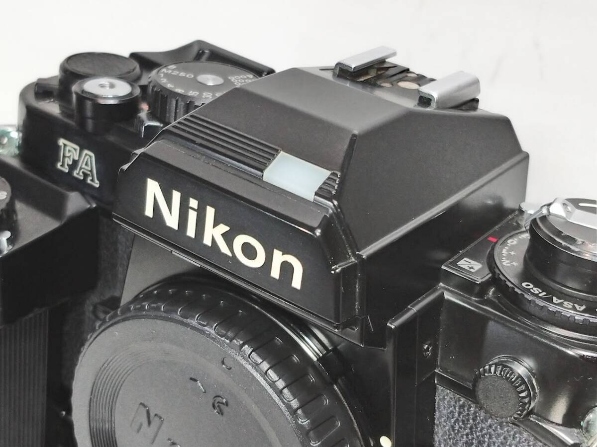 【極上美品／動作良好】 ニコン Nikon FA ブラックボディー+MD-15+MF-16 1/4000s搭載の希少なマルチニコンFAの綺麗な逸品！#2422