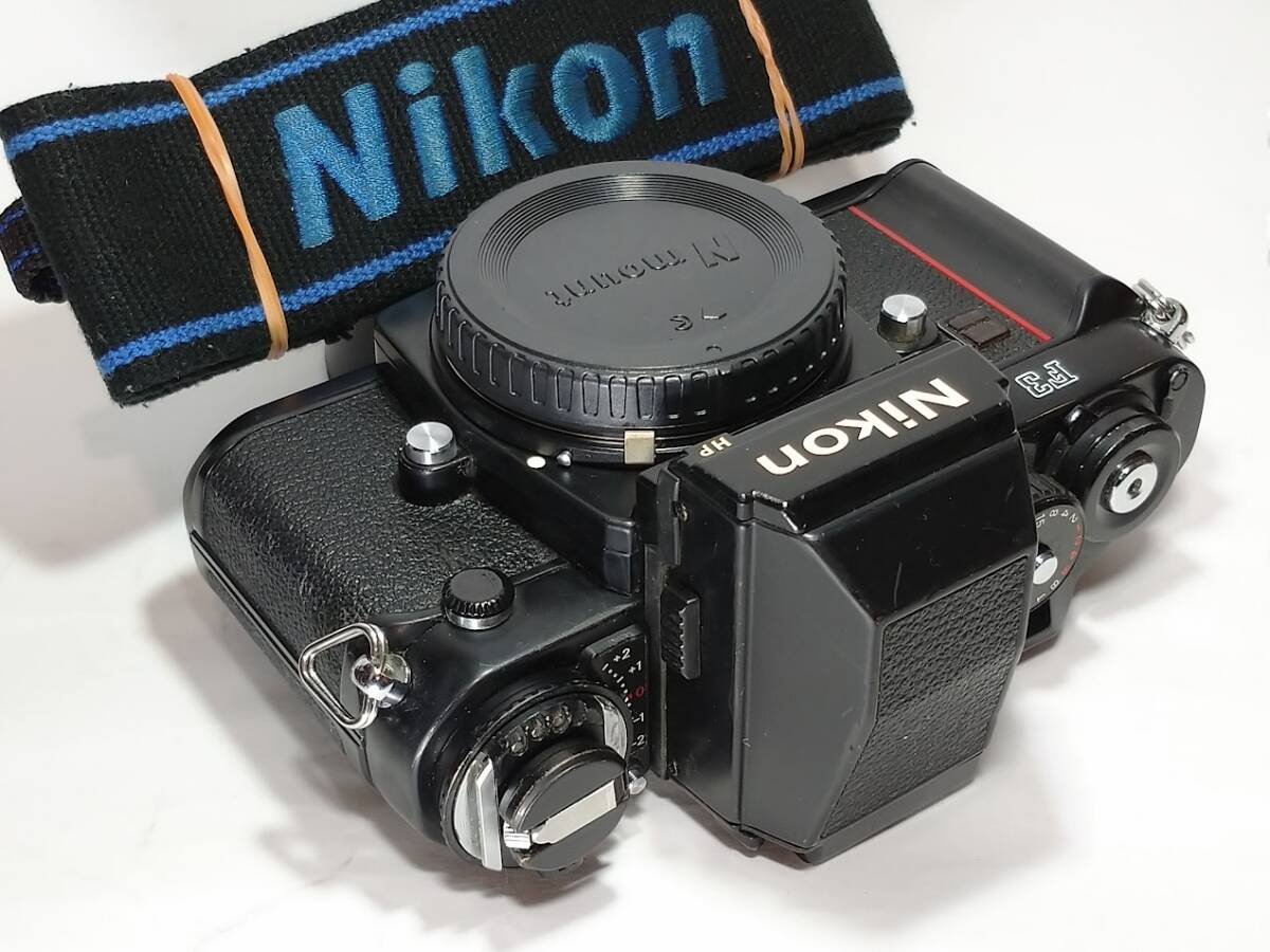 【極上美品・ケース付／動作確認済】 ニコン Nikon F3 HP ボディー+データバックMF-14 80年代を代表するニコンの誇る名機F3の逸品！#2440の画像5