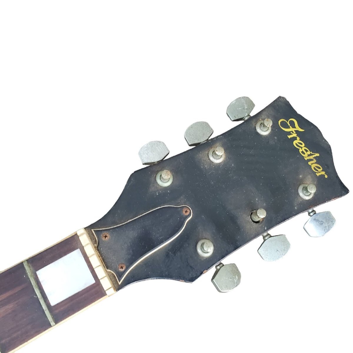 1円～エレキギター FRESHER レスポールタイプ 塗装あり ジャンク ジャパンビンテージの画像3