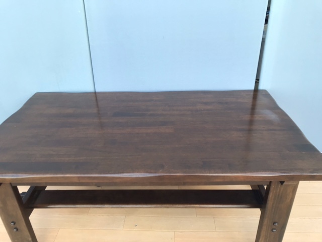 karimoku カリモク　センターテーブル　リビングテーブル　天然木製　サイズ：116x64x45cm_画像5