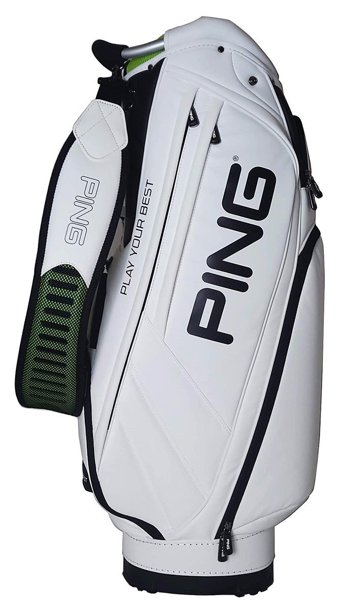 ZS960★ピン/PING/P191 SOFT PU WHITE/カートキャディバッグ/口枠5分割/01ホワイト【アウトレット・中古扱】の画像2