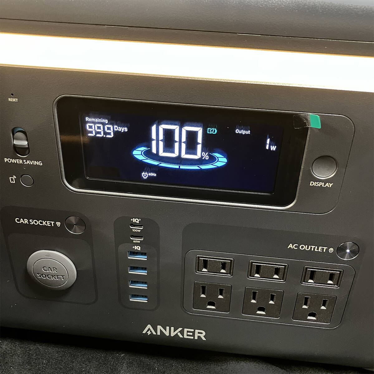 Anker Solix F1500 高性能 ポータブル電源 1536Wh 超速2h充電 1500W/AC×6/USB-C×2/-A×4/アプリ遠隔/シガーソケット/ソーラー対応 未使用の画像4