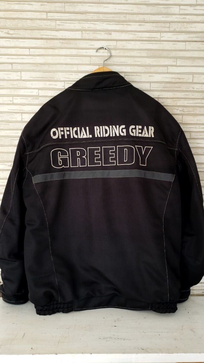 【BIGサイズ】グリーディ ライディングジャケット 4L GREEDY バイクウェア プロテクタージャケットの画像2