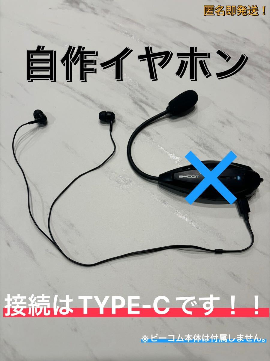 【B+COMで使える】TYPE-C 自作イヤホンの画像1