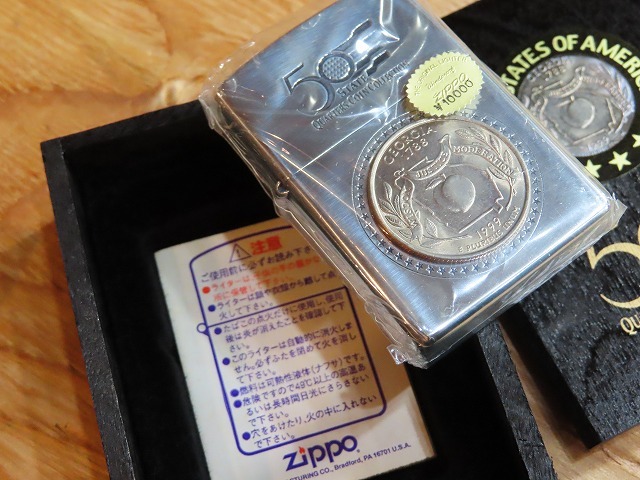 ★コレクター放出デッドストック！ Zippo/ジッポ 99年頃製 アメリカ合衆国 クォーターズコインコレクション ジョージア州★56