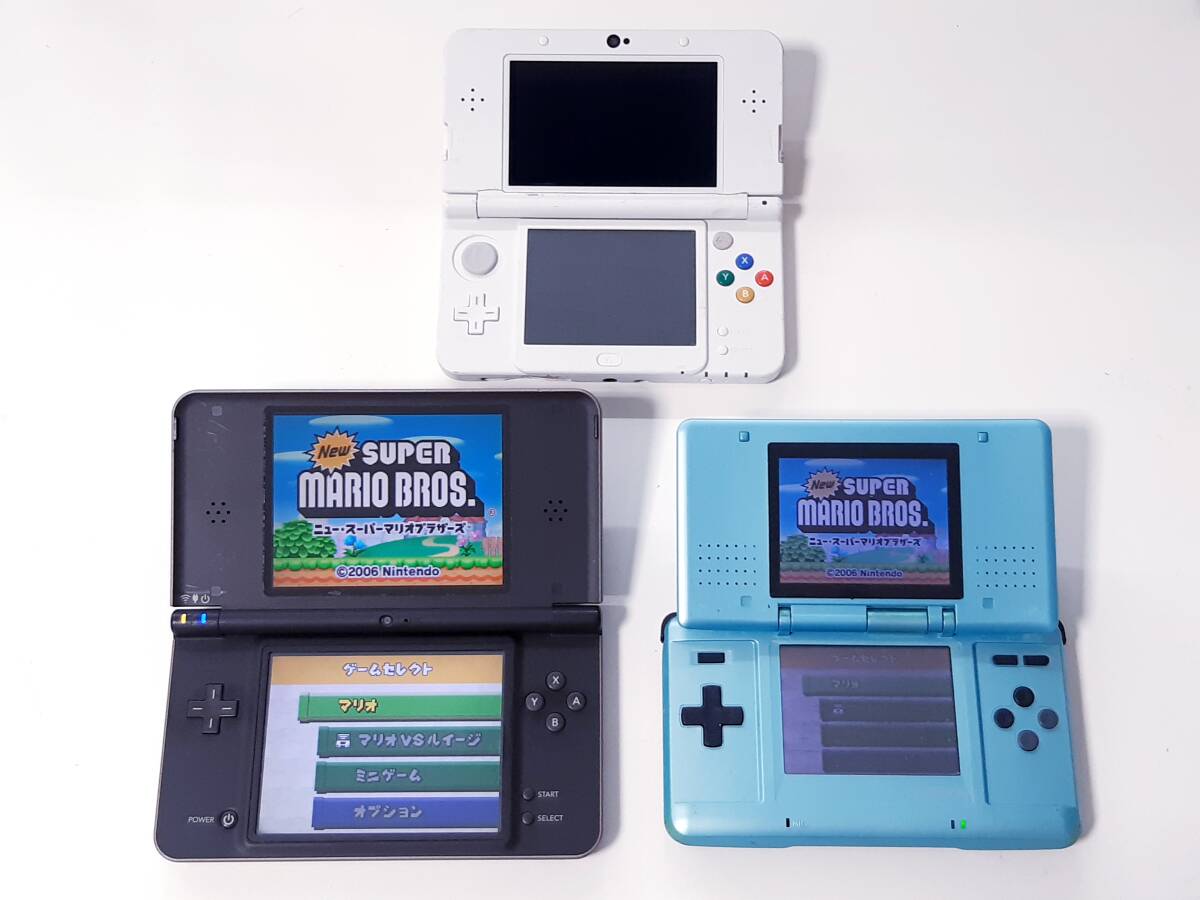 【ジャンク扱い】《合計3台》Nintendo 任天堂 new3DS本体 ＋DSiLL本体＋DS本体の画像2