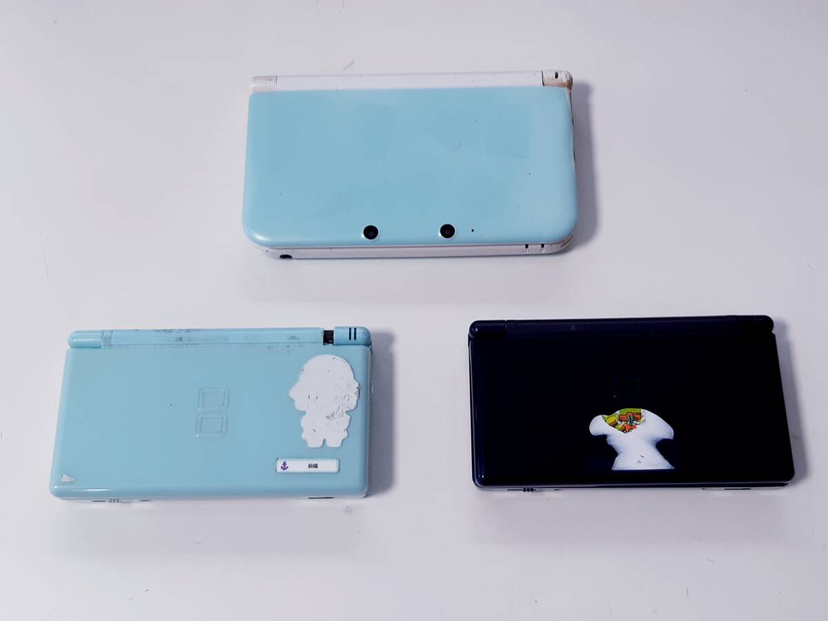 【ジャンク扱い】《合計３台》Nintendo 任天堂 ３ＤＳＬＬ本体 ＋DSlite本体２台の画像1