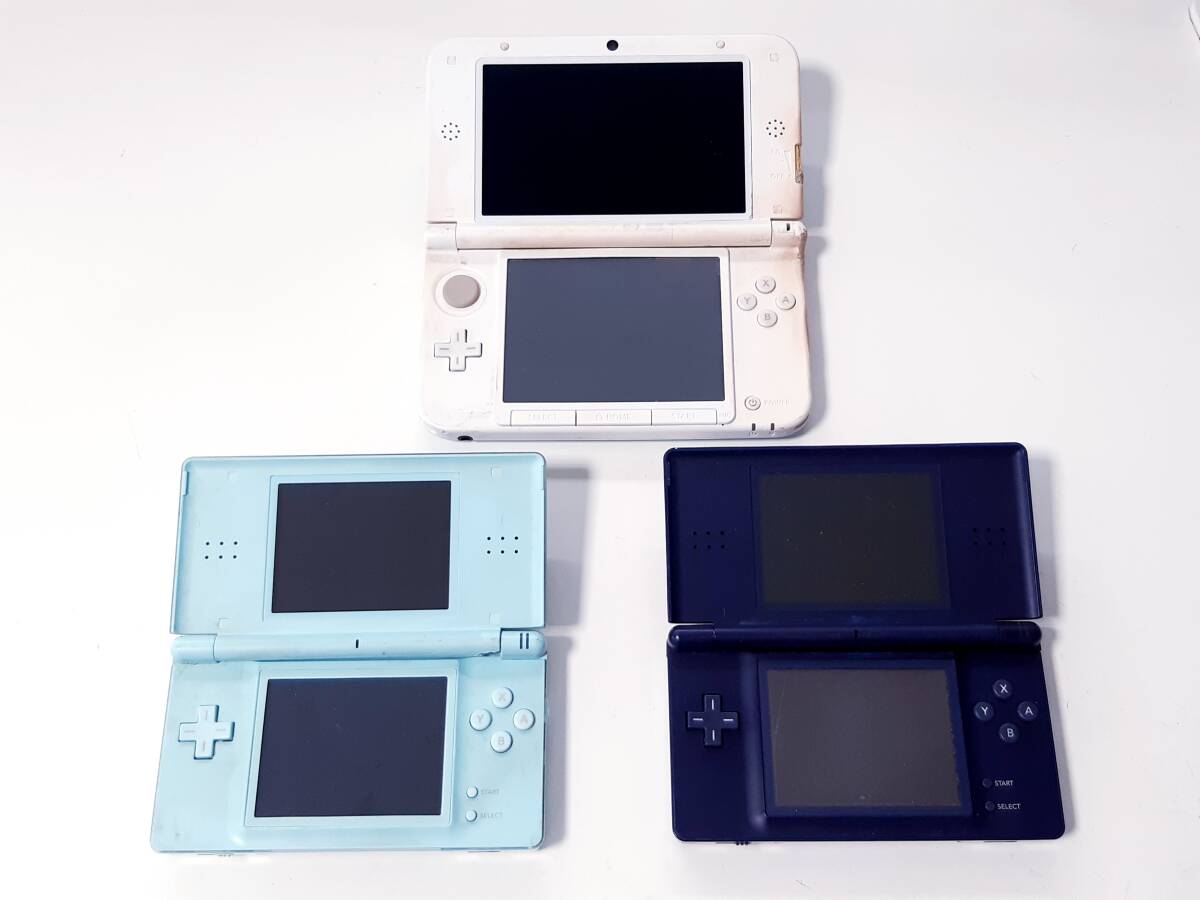 【ジャンク扱い】《合計３台》Nintendo 任天堂 ３ＤＳＬＬ本体 ＋DSlite本体２台の画像2