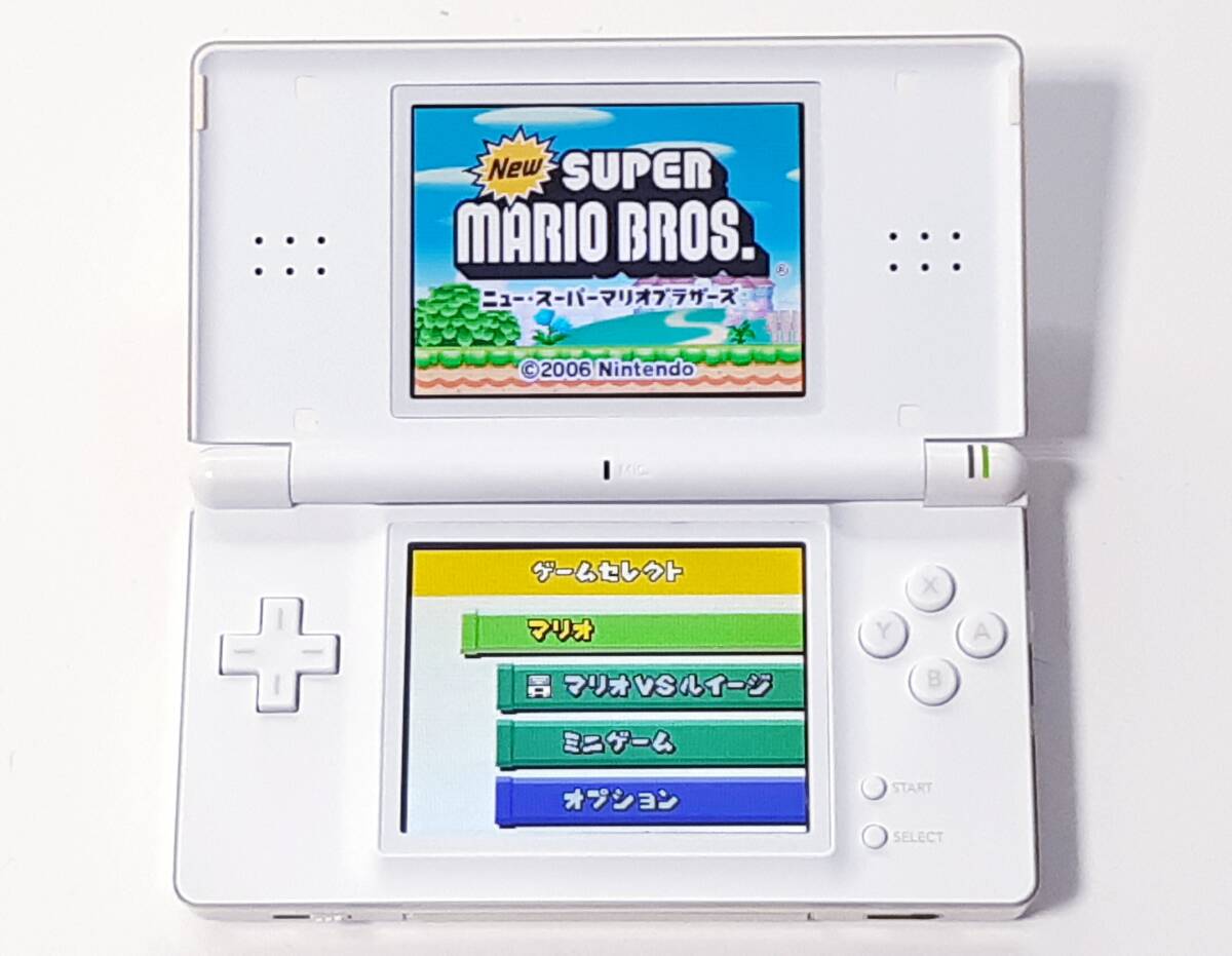 【動作確認済み】《綺麗》Nintendo 任天堂 DSliteクリスタルホワイト本体＋付属品 の画像3