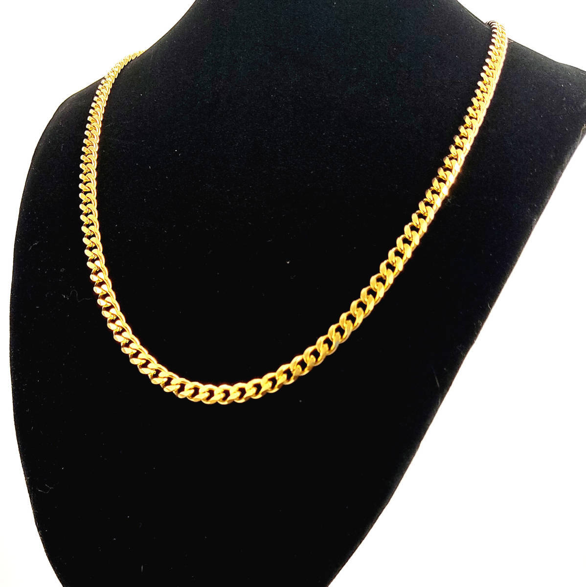 喜平ネックレス 18kgp シングル 二面 5mm 50cm 18k Gold Plated レディース メンズ ネックレス ゴールド Gold Necklace 301の画像1