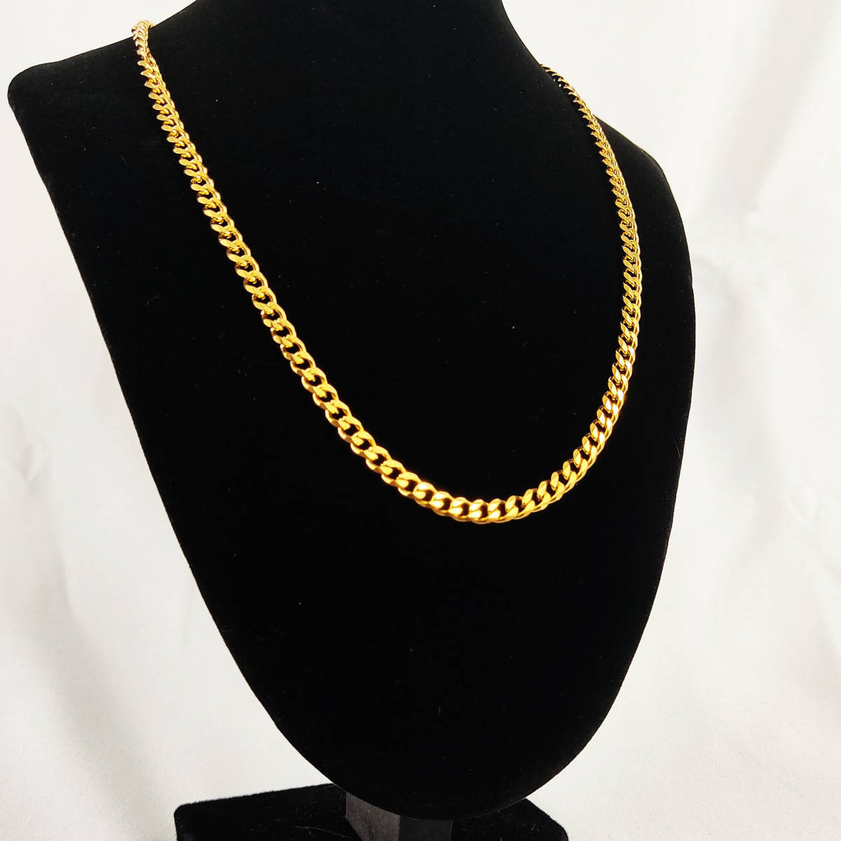 喜平ネックレス 18kgp シングル 二面 5mm 50cm 18k Gold Plated レディース メンズ ネックレス ゴールド Gold Necklace 301の画像3