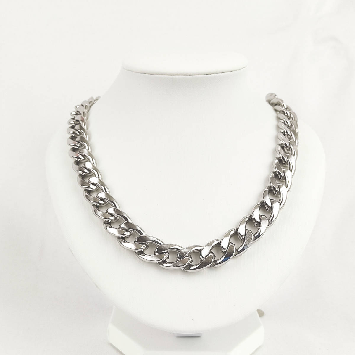 Silver Necklace 50cm 11mm 銀 喜平ネックレス シルバーチェーンネックレス シルバーネックレス メンズ レディース 304の画像4