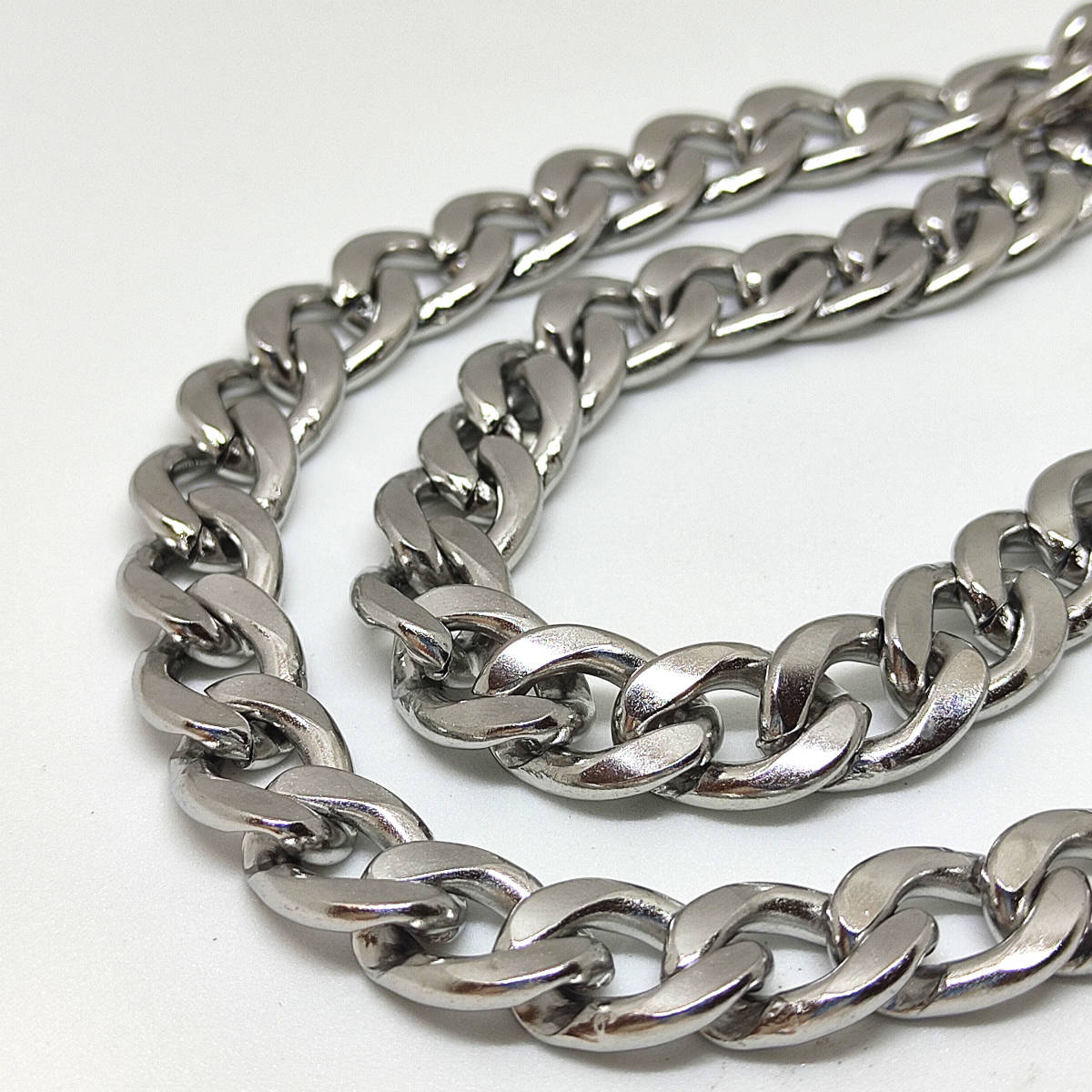 Silver Necklace 50cm 11mm 銀 喜平ネックレス シルバーチェーンネックレス シルバーネックレス メンズ レディース 304の画像2