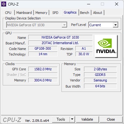 ZOTAC NVIDIA GeForce GT 1030 2GB 2048MB GDDR5 グラフィックボード ほぼ未使用_画像4