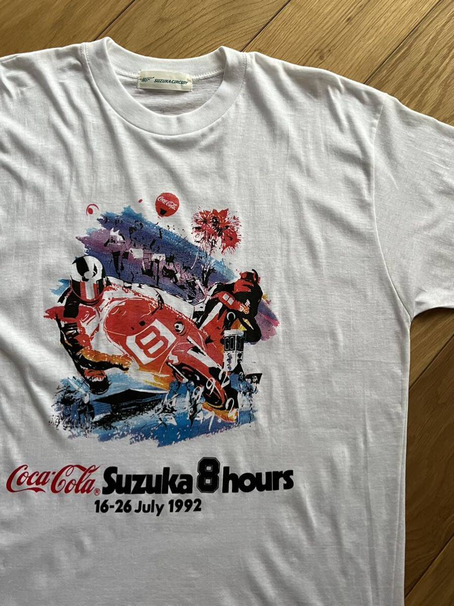 90s suzuka 8hours 鈴鹿8耐 鈴鹿レーシング コカコーラ Tシャツ バイク レース Tシャツ 未使用品_画像1