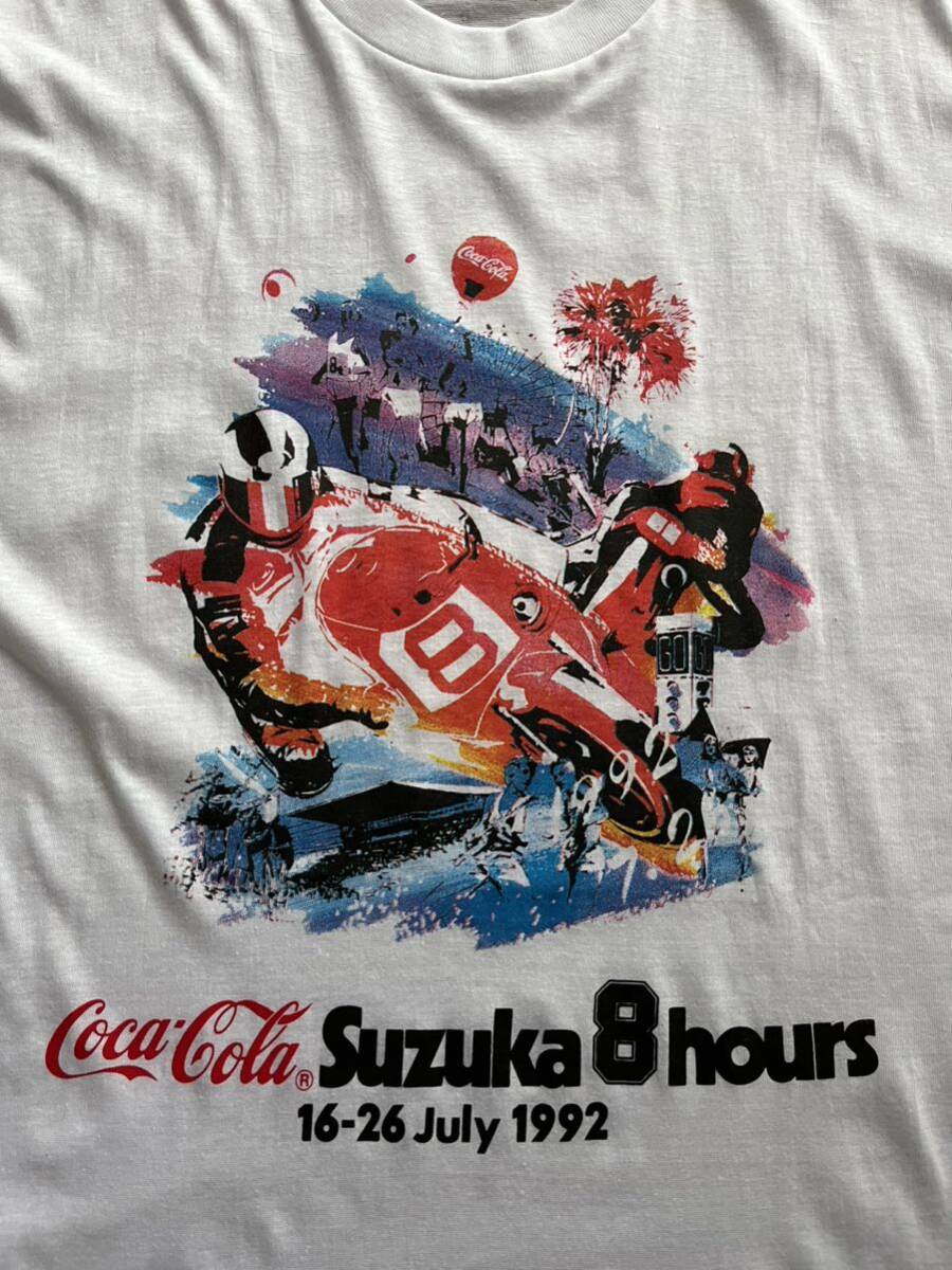 90s suzuka 8hours 鈴鹿8耐 鈴鹿レーシング コカコーラ Tシャツ バイク レース Tシャツ 未使用品_画像4