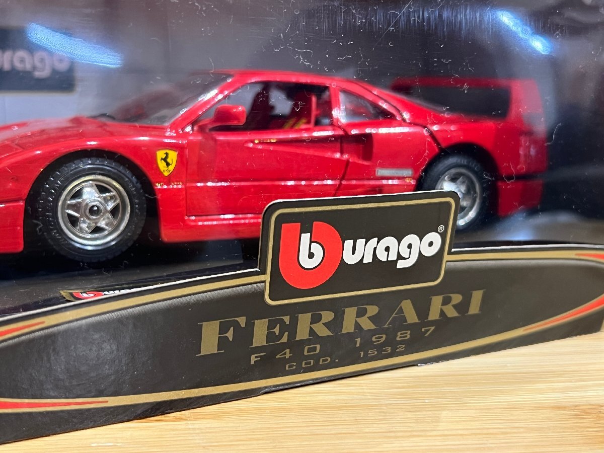 フェラーリ Ferrari F40 1987 1/24 - ブラーゴ Burago bijoux collection ビジューコレクション 箱 中古の画像6