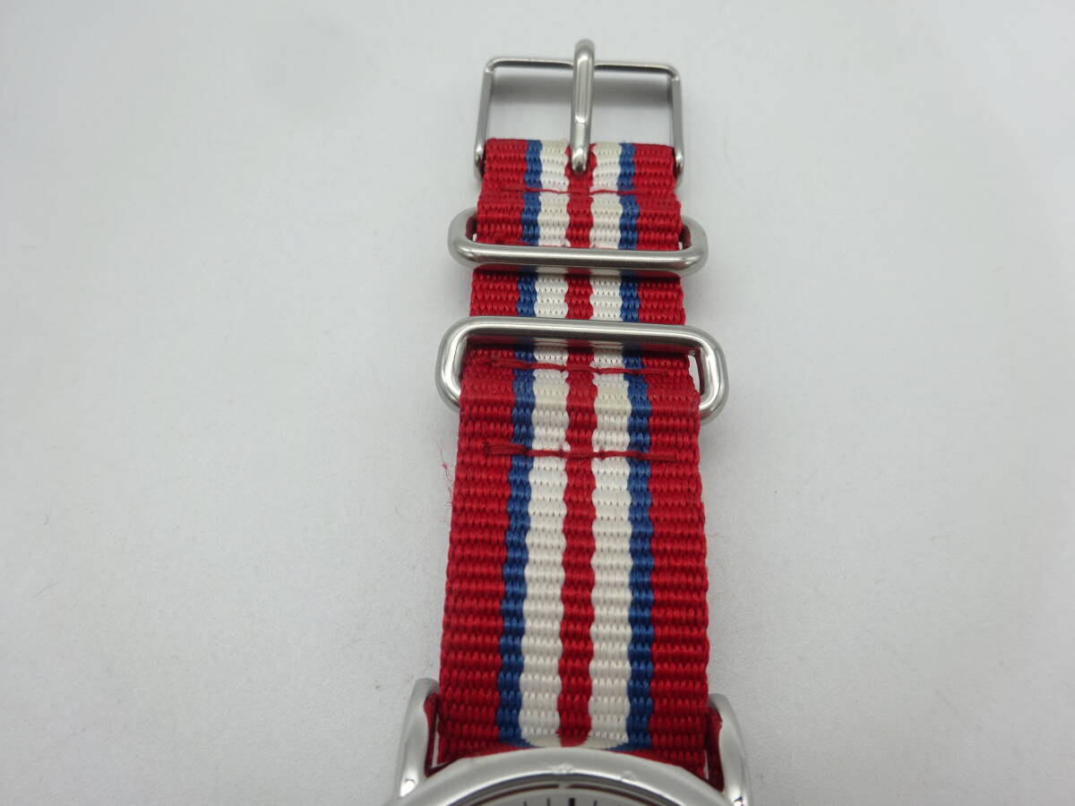 ☆可動品☆ #26235 TIMEX/タイメックス INDIGLO/インディグロ クオーツ 布ベルト 可動品の画像7