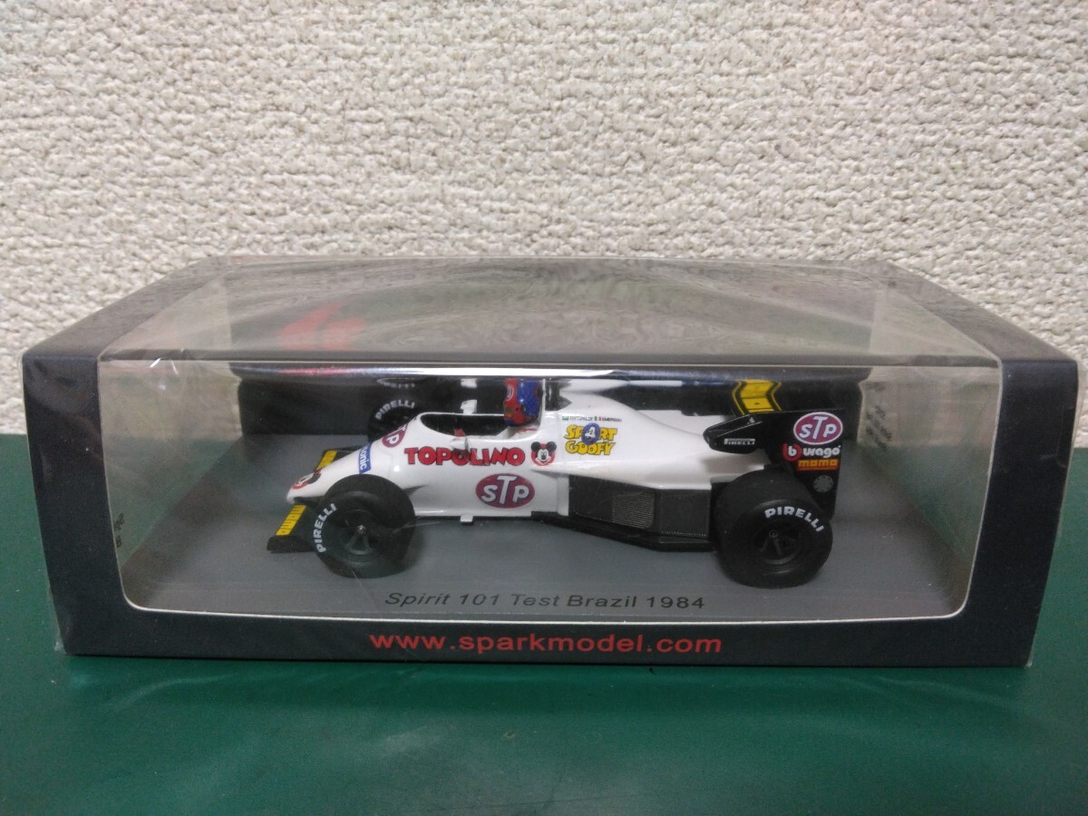 1/43 スパーク Spirit スピリッツ 101 テスト ブラジル 1984 Emerson Fittipaldi _画像1