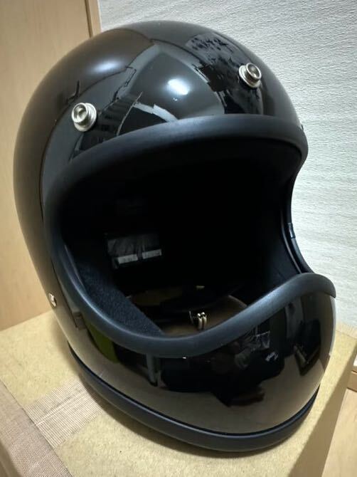 TT&CO. トゥーカッター スタンダード ブラック　専用ゴーグル付属　クリアミラー　ヘルメット バイク _画像6
