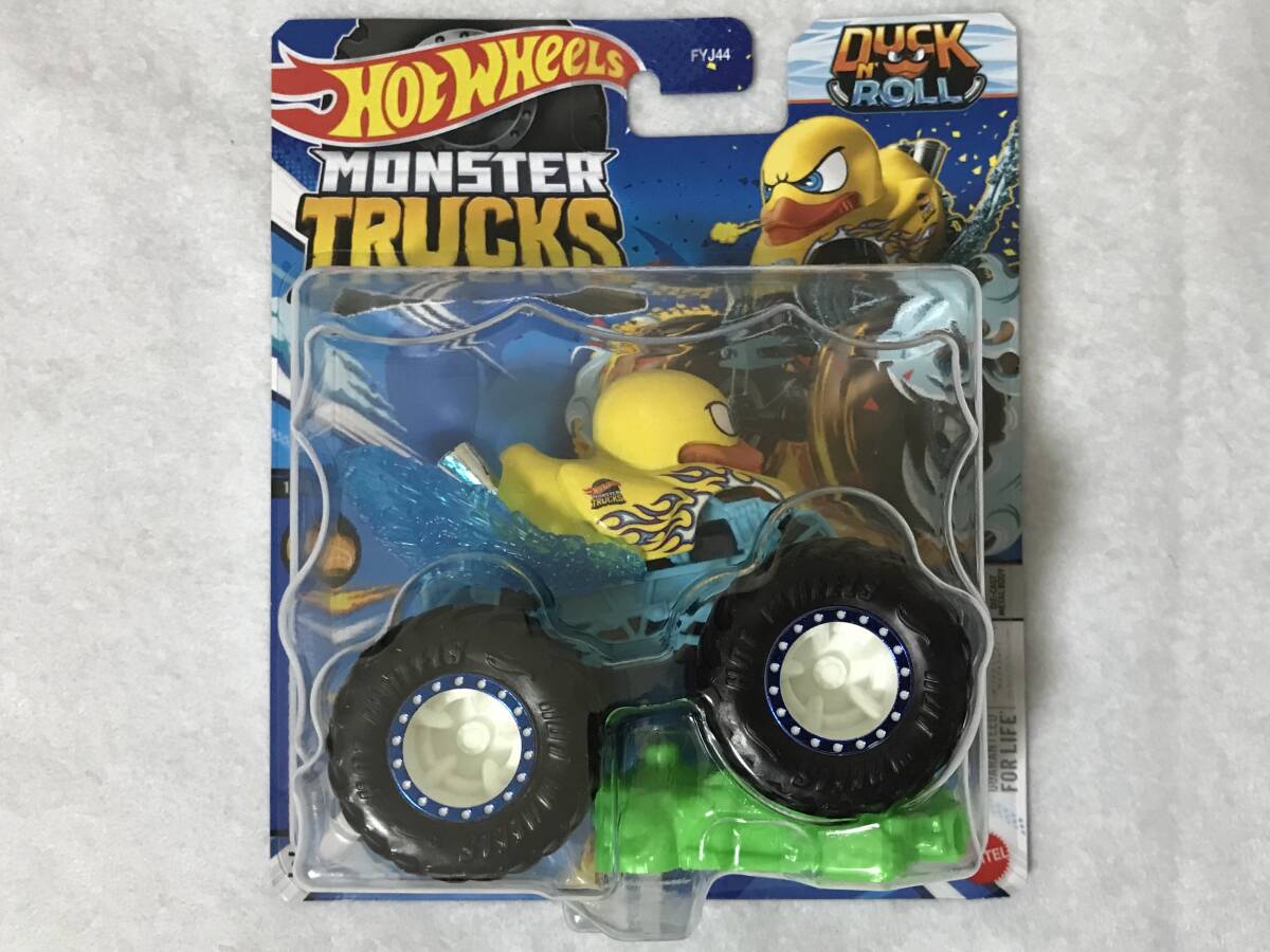 ホットウィール DUCK N' ROLL 黄 HotWheels ダックンロール アヒル MONSTER TRUCKS モンスタートラック モントラ 未開封_画像5