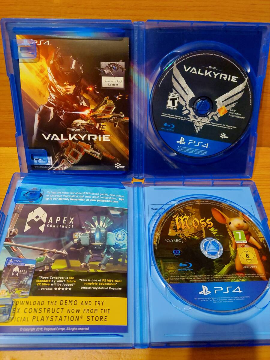 PSVR専用ソフト 3本セット★PS4 moss / EVE VALKYRIE / DRIVECLUB ★ (送料無料)の画像2
