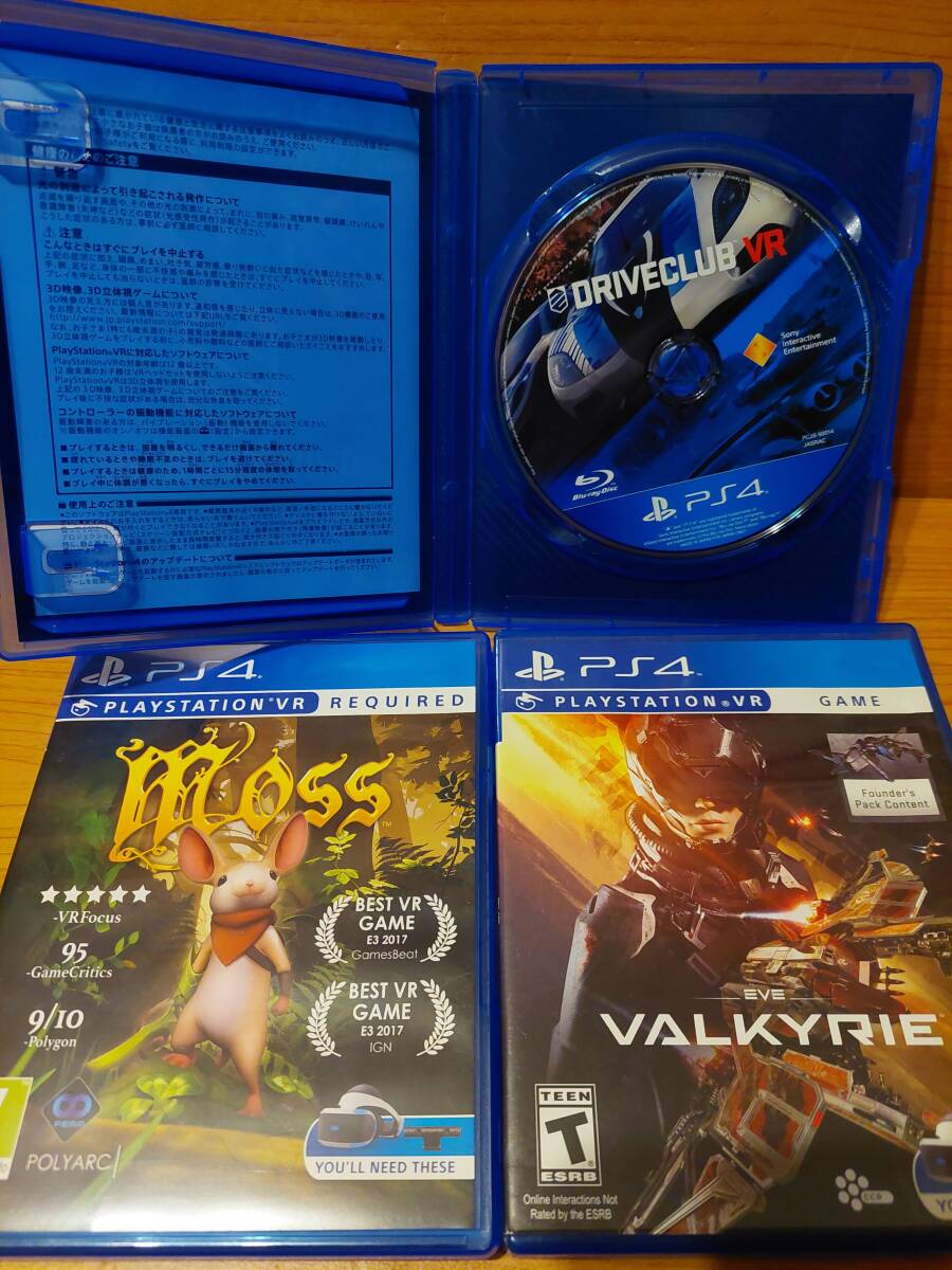 PSVR専用ソフト 3本セット★PS4 moss / EVE VALKYRIE / DRIVECLUB ★ (送料無料)の画像3