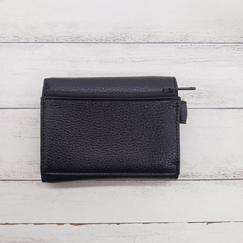 美品 PORTER ポーター 吉田カバン SHRINK シュリンク POCKET PURSE ポケットパース 3つ折り財布 ブラック 箱付き 381-03107_画像3