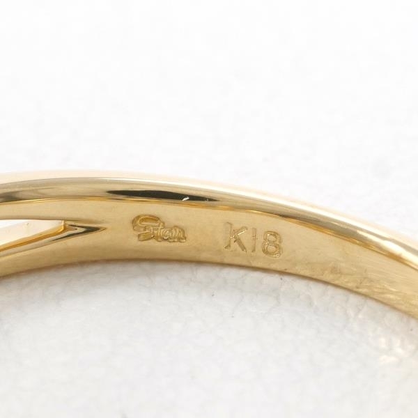 スタージュエリー K18YG リング 指輪 13号 ダイヤ 0.13 総重量約2.2g 中古 美品 送料無料☆0315の画像5