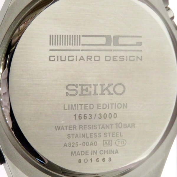 セイコー スピリット ジウジアーロデザイン 3000本限定復刻モデル SBJG001 クォーツ 時計 腕時計 メンズ 美品☆0101の画像5