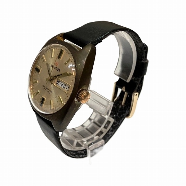 ヘルブロス クリントン 17JEWELS 自動巻 時計 腕時計 メンズ☆0321の画像2