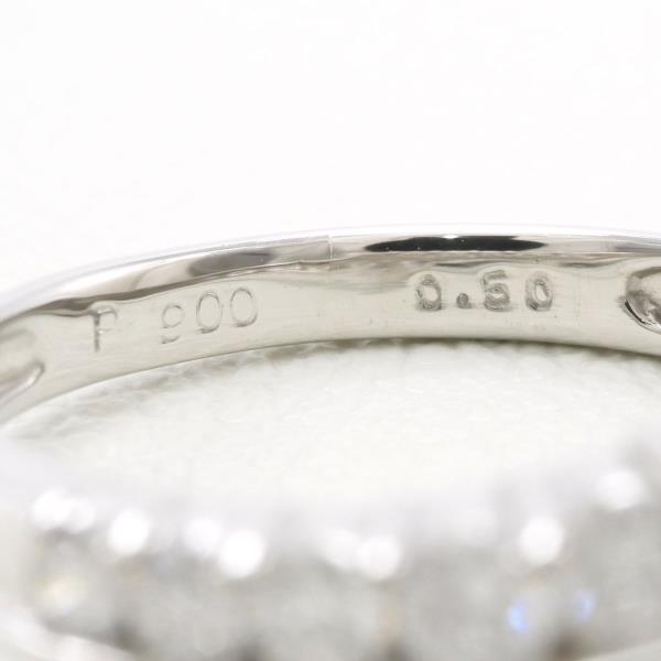 PT900 リング 指輪 7.5号 ダイヤ 0.50 総重量約2.5g 中古 美品 送料無料☆0204の画像7