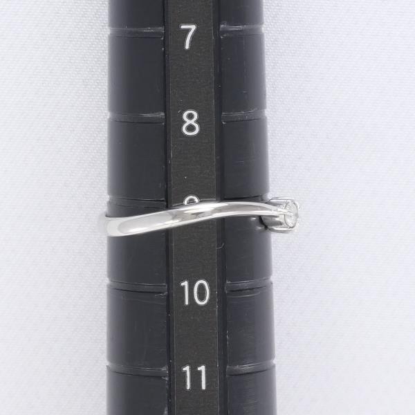 K18WG リング 指輪 9号 ダイヤ ブルーダイヤ 計 0.08 総重量約2.0g 中古 美品 送料無料☆0315_画像5