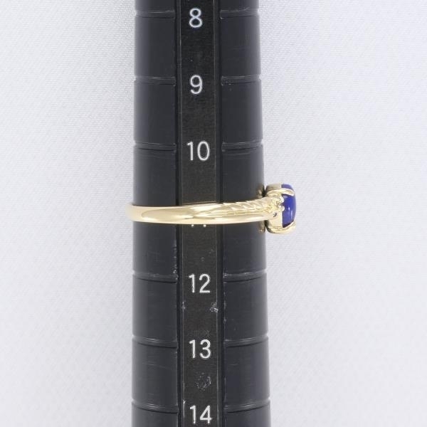 K18YG リング 指輪 11号 ラピスラズリ ダイヤ 0.03 総重量約1.9g 中古 美品 送料無料☆0315_画像5