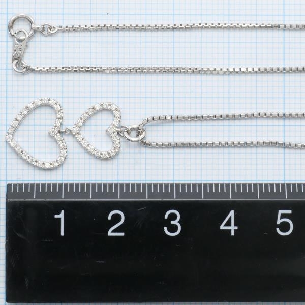 K18WG ネックレス ダイヤ 0.26 総重量約4.8g 約44cm 中古 美品 送料無料☆0315_画像5