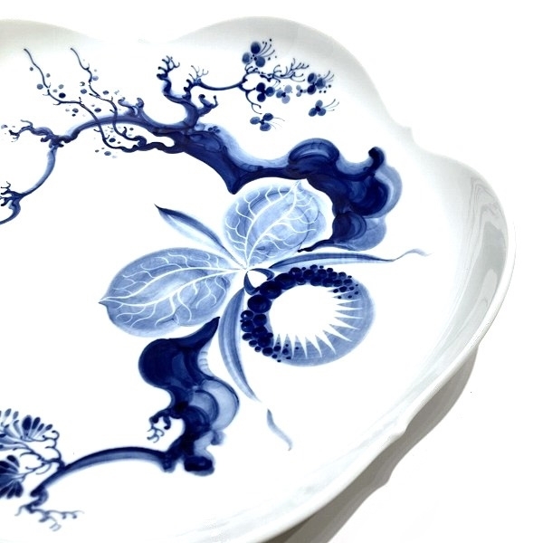 マイセン ブルーオーキッド 28cm 皿 2枚セット ブランド食器 洋食器☆0202の画像5