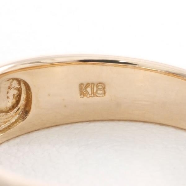 K18PG リング 指輪 13号 ダイヤ 0.11 総重量約4.5g 中古 美品 送料無料☆0204_画像6
